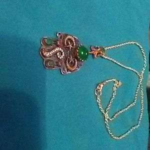Vintage Hamsa Hand Necklace